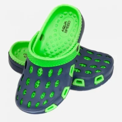 Кроксы Aqua Speed SILVI 6928 синий, зеленый Дет 25 5908217669285 - 1 - Robinzon.ua