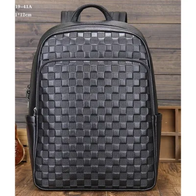 Рюкзак мужской кожаный. Черный городской рюкзак для ноутбука и документов Tiding Bag 63989 - 1 - Robinzon.ua