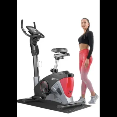 Велотренажер електромагнітний + мат Hop-Sport 090H Apollo чорно-червоний - 2 - Robinzon.ua