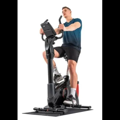 Велотренажер електромагнітний + мат Hop-Sport 090H Apollo чорно-червоний - 3 - Robinzon.ua