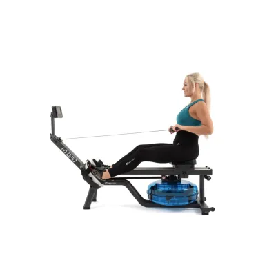 Гребний тренажер Hop-Sport HS-095R Spike електромагнітний + мат чорний - 1 - Robinzon.ua