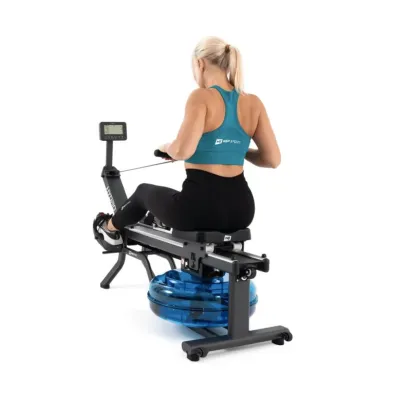 Гребний тренажер Hop-Sport HS-095R Spike електромагнітний + мат чорний - 6 - Robinzon.ua