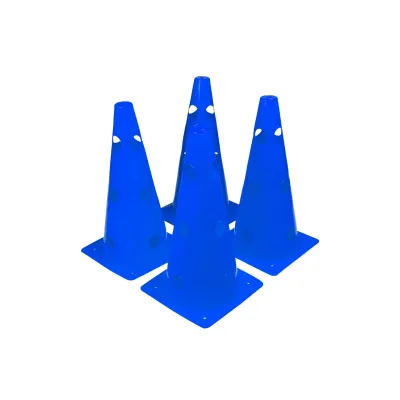 Конусы-фишки спортивные EasyFit  31 см (набор 4 штуки) синие - 1 - Robinzon.ua