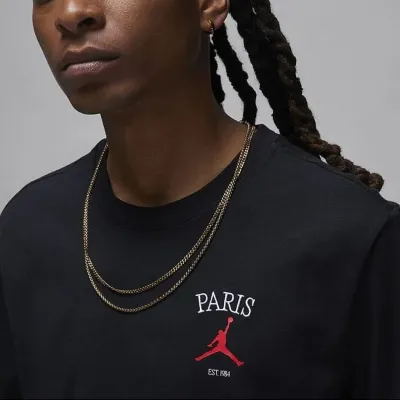 Чоловіча Футболка JORDAN MPARIS CITY LBR SS CREW Чорний S (7dHF1440-010 S) - 2 Чоловіча Футболка JORDAN MPARIS CITY LBR SS CREW Чорний S (7dHF1440-010 S) - 2 - Robinzon.ua