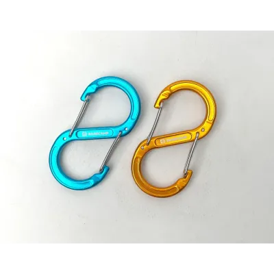 Набір алюмінієвих сервісних карабінів Base Camp Sigma 5 Wire Set, 2 шт, Blue/Orange (BCP 61016) - 2 - Robinzon.ua