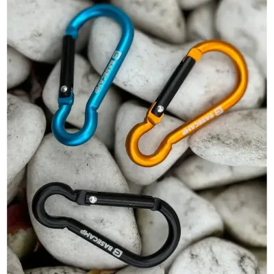 Набір алюмінієвих сервісних карабінів Base Camp Omega 6 Straight Set, 2 шт, Blue/Orange (BCP 61216) - 2 - Robinzon.ua