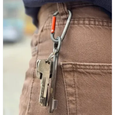 Набір алюмінієвих сервісних карабінів Base Camp Delta 6 Straight Set, 2 шт, Black/Grey (BCP 61415) - 2 - Robinzon.ua