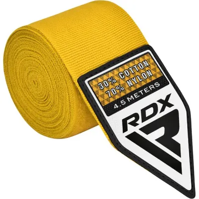 Бинти для боксу RDX WX Professional Boxing Hand Wraps Yellow (4.5м.) - 1 Бинти для боксу RDX WX Professional Boxing Hand Wraps Yellow (4.5м.) - 1 - Robinzon.ua