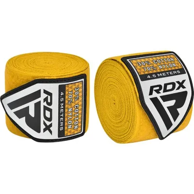 Бинти для боксу RDX WX Professional Boxing Hand Wraps Yellow (4.5м.) - 3 Бинти для боксу RDX WX Professional Boxing Hand Wraps Yellow (4.5м.) - 3 - Robinzon.ua