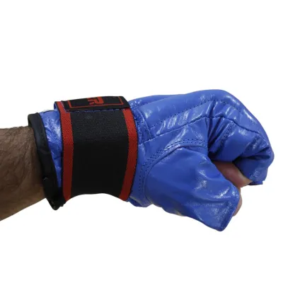 Перчатки шингарты кожаные SPRINTER на липучке синий M - 5 - Robinzon.ua