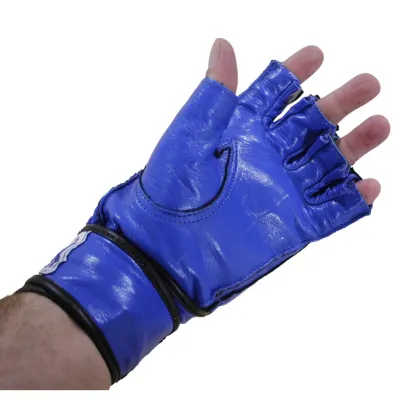 Рукавички для єдиноборств Sprinter - сині, шкіра - 4 - Robinzon.ua