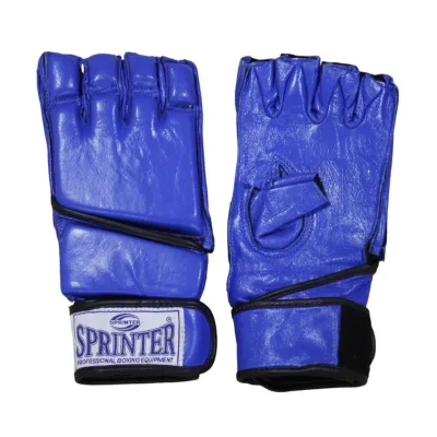 Рукавички для єдиноборств Sprinter - L, сині, шкіра - 1 - Robinzon.ua
