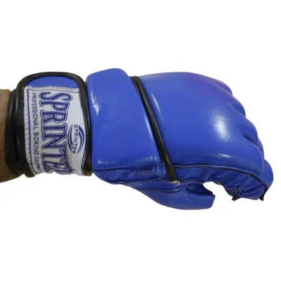 Рукавички для єдиноборств Sprinter - L, сині, шкіра - 6 - Robinzon.ua