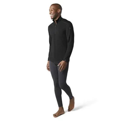 Термофутболка з довгим рукавом чоловіча Smartwool Men's Classic Thermal Merino Base Layer 1/4 Zip Boxed, Black, XXL (SW SW002822.001-XXL) - 1 - Robinzon.ua