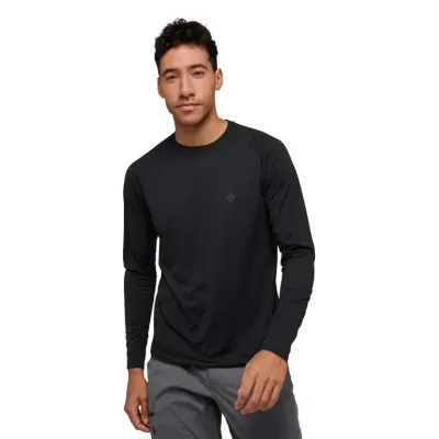 Футболка чоловіча з довгим рукавом Black Diamond M Lightwire LS Tech Tee, Black, M (BD 7530900002MED1) - 1 - Robinzon.ua