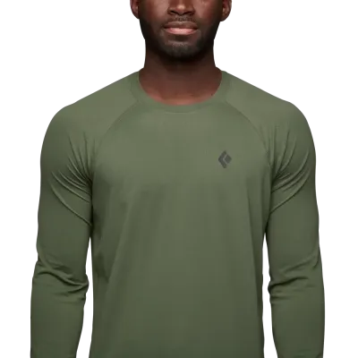 Футболка з довгим рукавом чоловіча Black Diamond M Alpenglow LS Crew, Tundra, XL (BD 7520923010XLG1) - 2 - Robinzon.ua