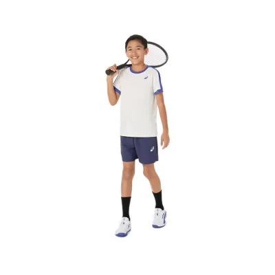 Футболка Asics BOYS TENNIS SS TOP CREAM/DARK COBALT (M) 2044A044-100 M - 2 - Robinzon.ua