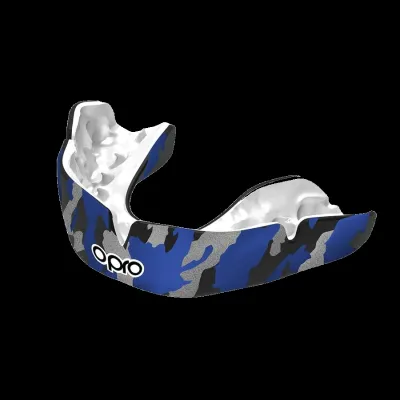 Капа OPRO Instant CAMO доросла (вік 11+) Black/Blue (art.102523001) - 1 - Robinzon.ua