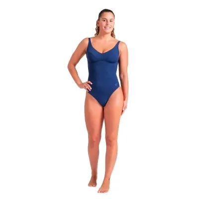Купальник закритий для женщин Arena SWIMSUIT VICTORIA U BACK SOLID темно-синий Жен 50 008868-700 50 - 1 - Robinzon.ua