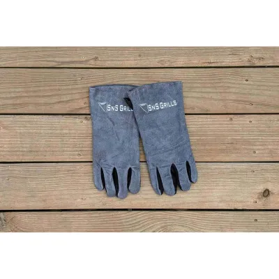 Термостойкие кожаные перчатки для гриля Slow and Sear SNS-GLV. - 1 - Robinzon.ua