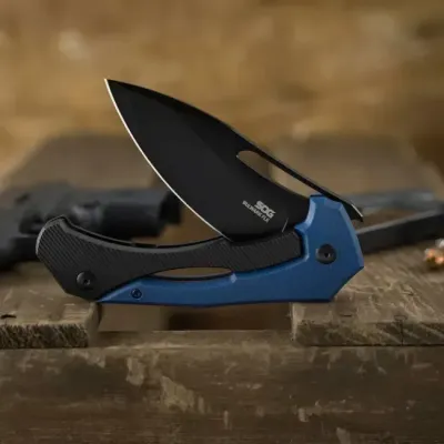 Ніж складаний SOG Bulwark FL, Blue (SOG 14-24-01-57) - 7 - Robinzon.ua