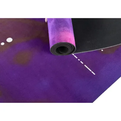 Килимок для йоги EasyFit BlueMoon (замша-каучук) фіолетовий - 3 - Robinzon.ua
