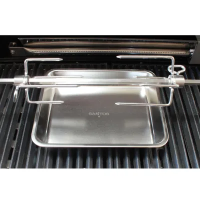 Піддон з нержавіючої сталі для гриля SANTOS, малий, 26,9 х 4 х 20,9 см 899416 - 2 - Robinzon.ua
