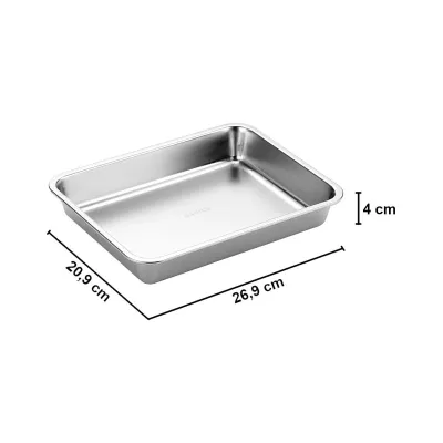 Піддон з нержавіючої сталі для гриля SANTOS, малий, 26,9 х 4 х 20,9 см 899416 - 3 - Robinzon.ua