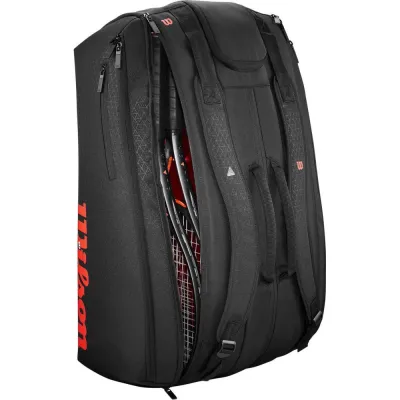 Чохол Wilson CLASH V3 15PK RACQUET BAG BLACK/INFRARED Чорний 76 x 34 x 45 см (WR8038201001) - 1 - Robinzon.ua