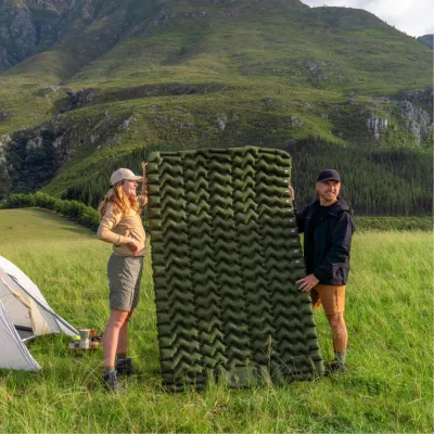 Надувной коврик Naturehike CNK2550WS019, 65 мм, с встроенным насосом, зеленый. - 6 - Robinzon.ua