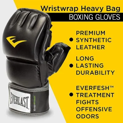 Рукавиці MMA Everlast WRIST WRAP HB GL Чорний L/XL (883341-70-8) - 1 Рукавиці MMA Everlast WRIST WRAP HB GL Чорний L/XL (883341-70-8) - 1 - Robinzon.ua