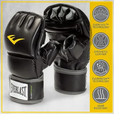 Рукавиці MMA Everlast WRIST WRAP HB GL Чорний L/XL (883341-70-8) - 2 Рукавиці MMA Everlast WRIST WRAP HB GL Чорний L/XL (883341-70-8) - 2 - Robinzon.ua