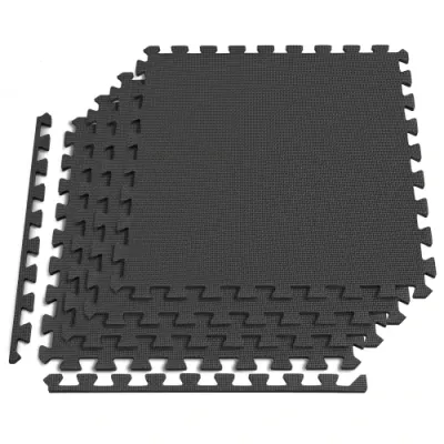Мат-пазл EVA 1 см - 4 частин Hop-Sport A010 чорний - 6 - Robinzon.ua