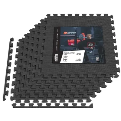 Мат-пазл товщиною 1 см - 6 частин Hop-Sport A010 чорний - 1 - Robinzon.ua