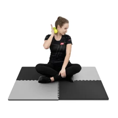 Мат-пазл товщиною 2 см - 4 частин Hop - Sport A020 чорно-сірий - 5 - Robinzon.ua