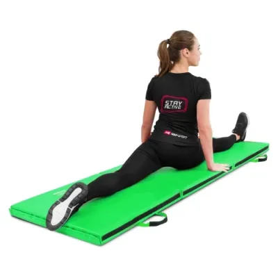 Мат гімнастичний 5 см м'який із липучкою Hop-Sport 065FM зелений - 5 - Robinzon.ua