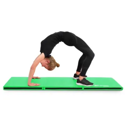 Мат гімнастичний 5 см м'який із липучкою Hop-Sport 065FM зелений - 6 - Robinzon.ua