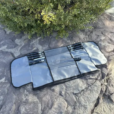 Набір шампурів Арго 6/1/1 чорна ручка в сірому чохлі - 5 Набір шампурів Арго 6/1/1 чорна ручка в сірому чохлі - 5 - Robinzon.ua