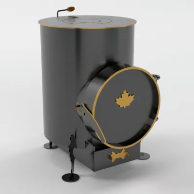 Буржуйка «Canada» 75 м3 із зольником LUX - 1 - Robinzon.ua
