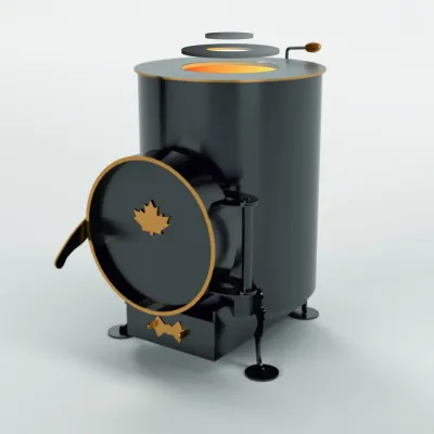 Буржуйка «Canada» 75 м3 із зольником LUX - 2 - Robinzon.ua