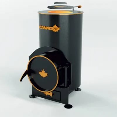 Буржуйка «Canada» 85 м3 із зольником LUX - 2 - Robinzon.ua