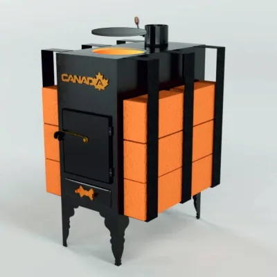 Піч дров'яна «Canada» з теплоакумулятором LUX - 1 - Robinzon.ua