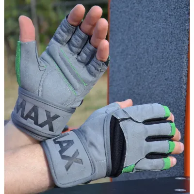 Рукавички для фітнесу MadMax MFG-860 Wild Grey/Green XL - 4 - Robinzon.ua