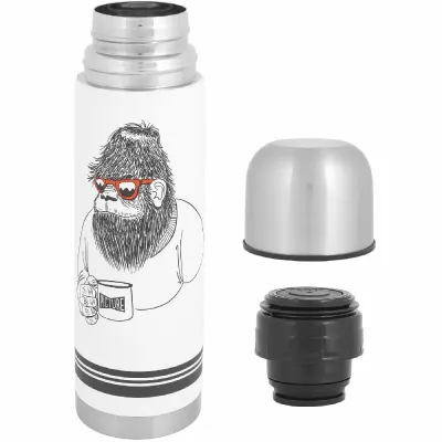 Picture Organic термос Campei 0.5 L white gorille - 2 - Robinzon.ua