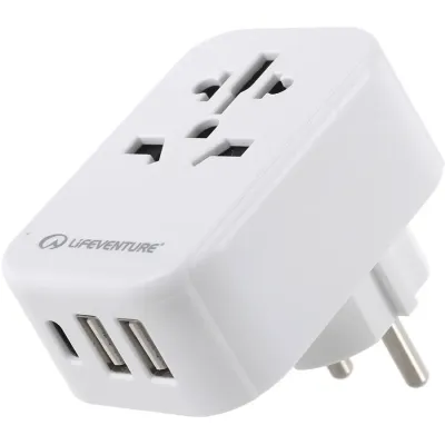 Lifeventure адаптер European Travel Adaptor USB - 4 - Robinzon.ua
