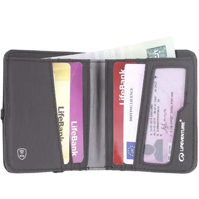 Lifeventure кошелек Recycled RFID Compact Wallet grey - 3 - Robinzon.ua