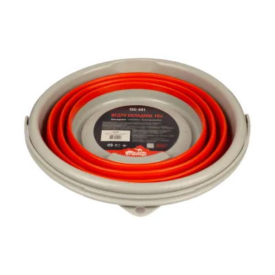 Відро складане силіконове Tramp 10L orange TRC-091-orange - 2 - Robinzon.ua