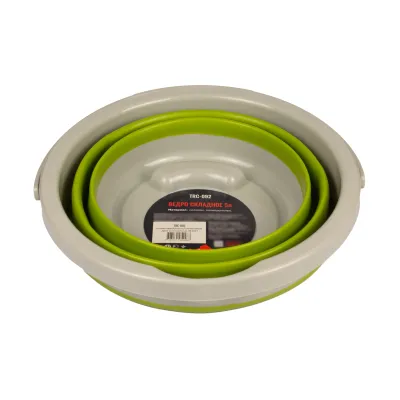 Відро складане силіконовеTramp 5L olive TRC-092-olive - 2 - Robinzon.ua