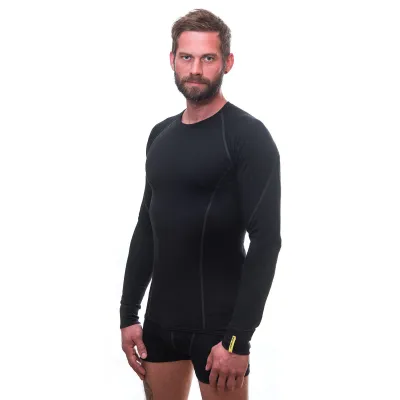Термофутболка чоловіча Sensor Merino Active LS black 11109033, SM11MA-black-S - 2 - Robinzon.ua