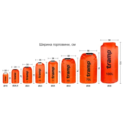 Гермомешок Tramp PVC Diamond Rip-Stop 5 UTRA-110 Оранжевый - 1 - Robinzon.ua